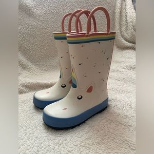 Toddler Unicorn Print Rain Boots